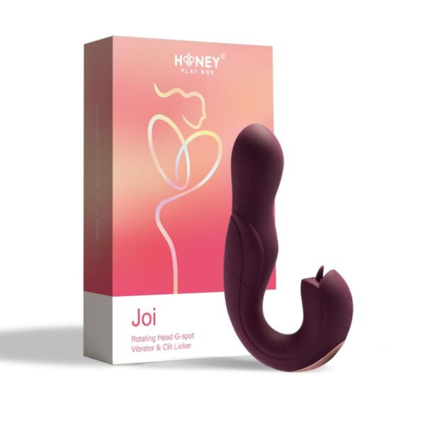 Joi Rotating G-Spot Vibrator & Clit Licker Black