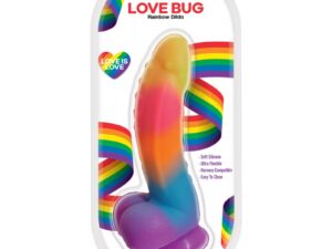 RAINBOW LOVE BUG – SILICONE DILDO