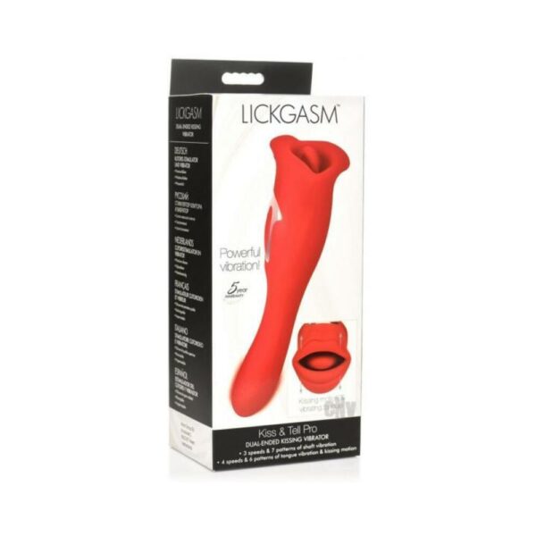 Lickgasm Kiss & Tell Pro Dual-Ended Kissing Vibrator