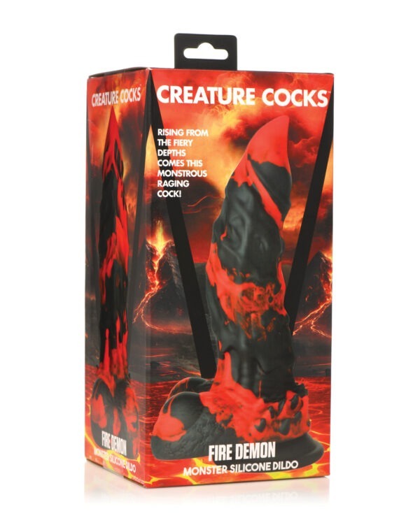 Fire Demon Monster Silicone Dildo