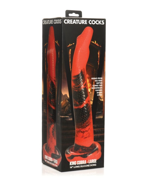 King Cobra – Large 14″ Long Silicone Dong