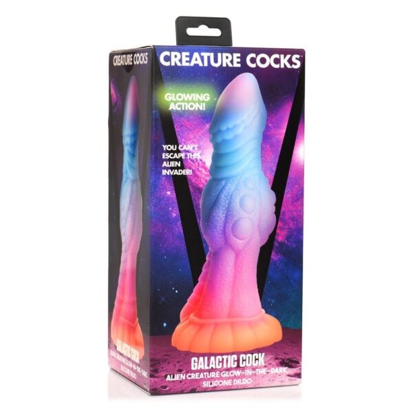 Galactic Cock Alien Creature Glow-in-the-Dark Silicone Dildo