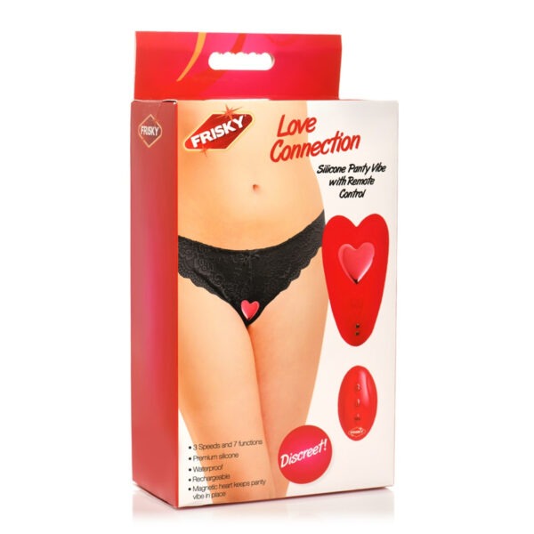 FR Heart Silicone Panty Vibe w/ Remote Control