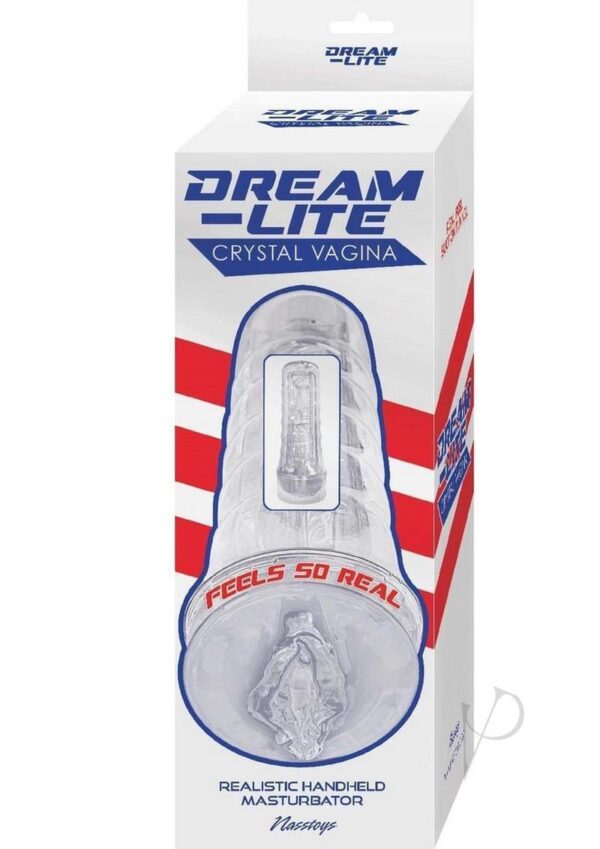 DREAM-LITE CRYSTAL VAGINA MASTURBATOR-CLEAR