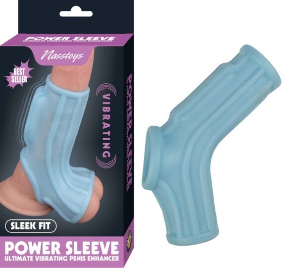 VIBRATING POWER SLEEVE SLEEK FIT-BLUE