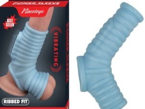 VIBRATING POWER SLEEVE RIBBED FIT-BLUE