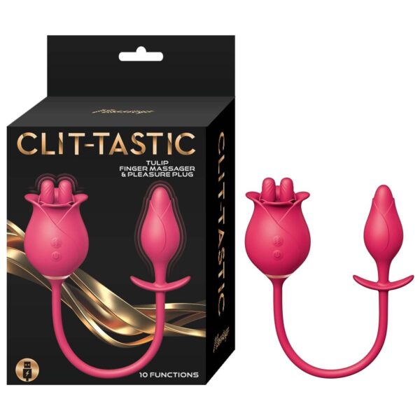 CLIT-TASTIC TULIP FINGER MASSAGER & PLEASURE PLUG