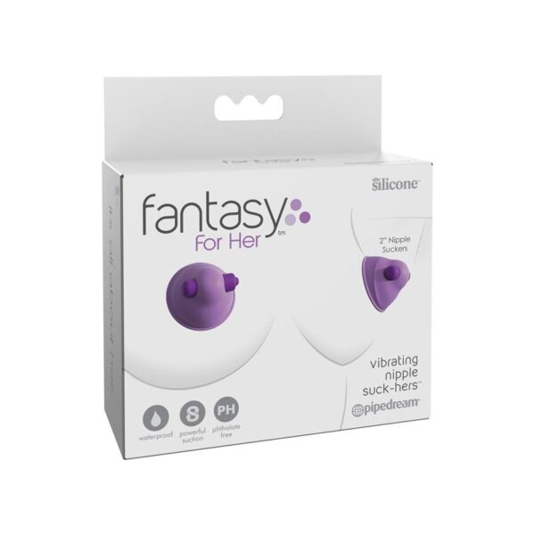 Fantasy for Her Vibrating Nipple Suck-Hers 2 Inch