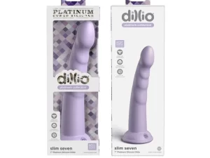 Dillio Platinum - Slim Seven 7 Inch Dildo - Purple