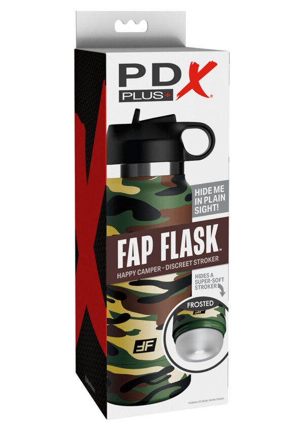 PDX Plus Fap Flask Happy Camper Stroker