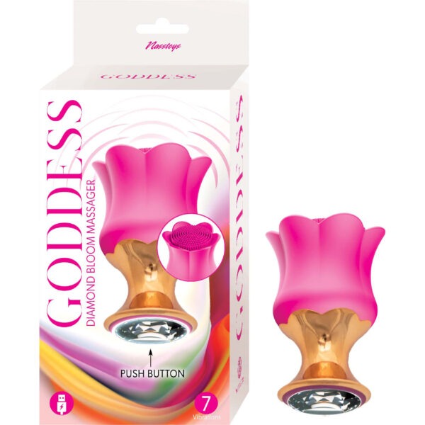 GODDESS DIAMOND BLOOM MASSAGER Fuschia