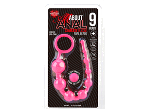 Hustler All About Anal Seamless Silicone Anal Beads, 12″