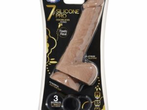 Pro Sensual 7″ Premium  Silicone/c rings tan