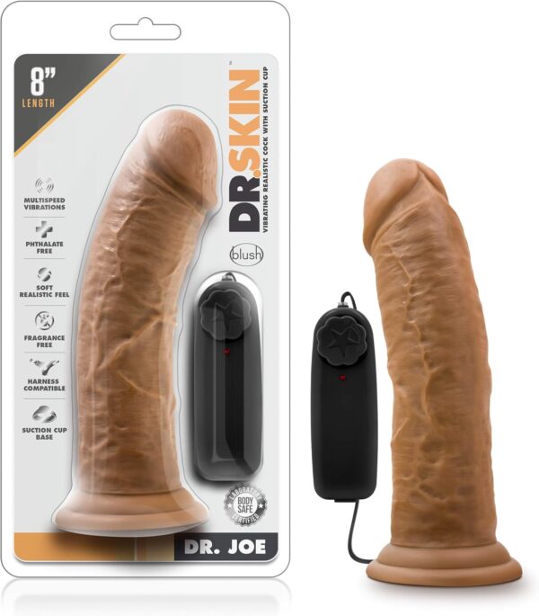 Dr. Skin Dr. Joe 8 Inch Vibrating Cock