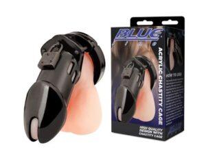 Acrylic See-thru Chastity Cock Cage - Black