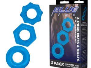3-Pack Nuts & Bolts Stretch Cock Ring Set