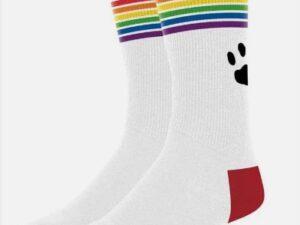 Prowler Pride Socks White Rainbow