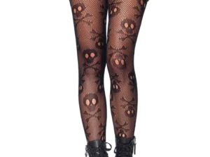 Pirate Booty Skull Net Tights