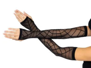 Sheer Spiderweb Arm Warmers