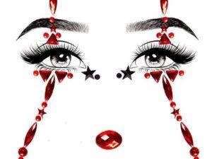 Clow Face Jewels Sticker